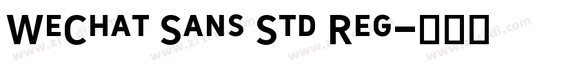 WeChat Sans Std Reg字体转换